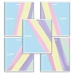 Тетрадь А5 48л. BRAUBERG скоба, клетка, выборочный лак, PASTEL