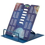 Подставка для книг и учебников BRAUBERG KIDS mini «Deep Space» с таблицей умножения, регулируемый угол наклона, металлическая