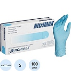 Перчатки нитрил. н/с. н/о, голубые 150 NitriMax (S) 50п/уп, 3гр