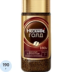 Кофе растворимый Nescafe Gold, 190г, сублимированный в стеклянной банке