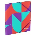 Папка для тетрадей на резинке Berlingo «Neonometry» А5+, 600мкм, с рисунком