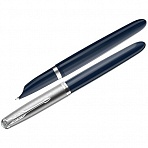 Ручка перьевая Parker «51 Midnight Blue CT», черная, 0.8мм, подарочная упаковка