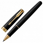 Ручка-роллер PARKER «Sonnet Core Matt Black GT», корпус черный матовый лак, позолоченные детали, черная