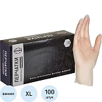 Перчатки однораз. виниловые, н/о, прозр. AVIORA (XL) 50п/уп 5.5гр 402-673ПС
