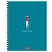 превью Тетрадь А5, 96 л., HATBER, гребень, клетка, Soft-touch ламинация, «Lighthouse» (микс в спайке), 089770