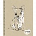 превью Тетрадь общая Канц-Эксмо Sketch dog А5 48 листов в клетку на спирали (обложка в ассортименте)