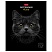 превью Тетрадь А5, 48 л., HATBER, скоба, клетка, матовая ламинация, 3D-лак, «Black Cat» (микс в спайке), 093159
