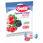 Конфеты-карамель SULA (Зула) леденцовая, «Лесные ягоды», 60 г, пакет
