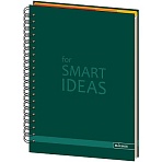 Бизнес-тетрадь Constant А4.150л,200×274.5 разд, клет+лин, зелен 0004-03