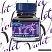 превью Тушь Winsor&Newton для каллиграфии (синяя крышка), 30мл, фиолетовая