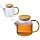 Чайник заварочный AROMA, объем 1л, из боросилик стекла, с крышк бамбук,105040