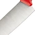 превью Нож поварской лез 300 мм толщ 2 мм 3Cr13 красная пластиковая ручка