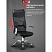 превью Кресло для руководителя Комус Мебель (Easy Chair) 577 чёрное (экокожа/сетка/ткань, металл хромированный)