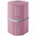 превью Точилка пластиковая Faber-Castell «Trio Grip 2001», 3 отверстия, 2 контейнера, дымчато-розовая