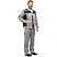превью Костюм рабочий летний мужской л26-КПК с СОП серый/чёрный (размер 88-92 (44-46), рост 182-188)