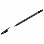 Ручка шариковая СТАММ «555» черная, 0.7мм, тонированный корпус