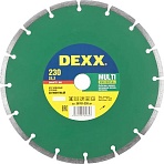 Диск алмазный DEXX Multi Universal сегмент. d230×22.2мм, бетон(36701-230_z01)