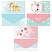 превью Конверт для денег MESHU «Cute friends» 85×164мм, глянцевая ламинация, 3 дизайна