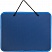 превью Папка-портфель пластиковая А4 синяя (270x350 мм, 1 отделение)