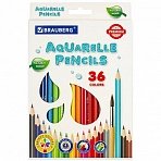 Карандаши цветные акварельные BRAUBERG PREMIUM AQUARELLE36 цветовгрифель мягкий 4 мм181674