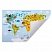 превью Настольное покрытие ПИФАГОРА3+пластик46×33 см«Map»270403