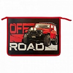 Папка для тетрадей ЮНЛАНДИЯ А41 отделениепластикна молнии«Offroad»271083