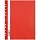 Папка-скоросшиватель пластик. перф. OfficeSpace, А4, 120мкм, красная с прозр. верхом