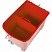превью Тележка уборочная мини с отжимом, Luscan Prof, 20л, 63×27x67см, красная