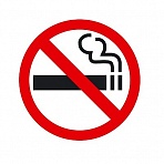 Знак P01 Запрещается курить приказ 214 (пленка 200×200, 10 штук в упаковке)