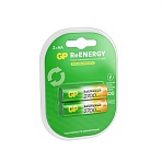 Батарейки аккумуляторные GP ReEnergy Ni-Mh пальчиковые КОМПЛЕКТ 2 шт., АА (HR6), 2600 mAh, 270AAHCRGY