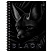 превью Тетрадь 48л., А5, клетка на гребне BG «Just Black», soft-touch ламинация, выб. лак