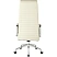 превью Кресло для руководителя Комус Мебель (Easy Chair) 528 белое (натуральная кожа с компаньоном, алюминий)