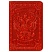 превью Обложка для паспорта Кожевенная мануфактура, нат. кожа, «Герб», красный