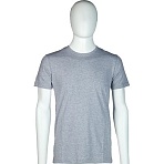 Футболка (160 г. ) с кор. рукавом серый меланж (ХХХХL)
