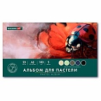 Альбом для пастели БОЛЬШОЙ А3, 20 листов, 5 цветов, 180 г/м2, склейка, BRAUBERG ART CLASSIC