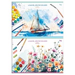 Альбом для рисования 32л., А4, на скрепке BG «Краски», эконом