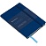 превью Записная книжка А6 80л. ЛАЙТ, кожзам, Greenwich Line «Classic. Blue», с резинкой, фактурное тиснение, блок в клетку
