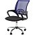 превью Кресло EChair-304LT TC ткань черн/сетка синий, хром