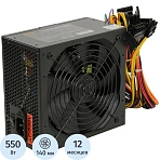 Блок питания ExeGate 550W 550PPX ATX, 14cm fan, black (EX282073RUS)