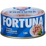 Тунец Fortuna рубленый в собственном соку 185 г