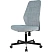 превью Кресло офисное Easy Chair 224 LPU серо-голубое (велюр, металл)