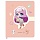 Дневник 1-11 кл. 48л. (твердый) BG «Милые друзья», иск. кожа, печать, фигурный клапан, ляссе