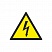 превью W08 Опасность поражения электрическим током (пластик ПВХ,200х200)