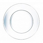Тарелка обеденная стеклянная ОСЗ Симпатия диаметр 250 мм прозрачная (OCZ1886)