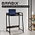 превью Стол на металлокаркасе BRABIX «LOFT CD-003», 640×420х840 мм, цвет морёный дуб