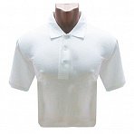 Рубашка Поло (190 г), короткий рукав, белый (L)