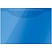 превью Папка-конверт на кнопке OfficeSpace А3, 150мкм, пластик, полупрозрачная, синяя