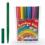 Фломастеры CENTROPEN «Rainbow Kids», 10 цветов, смываемые, эргономичные, вентилируемый колпачок