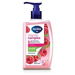 Мыло жидкое 2в1 для рук и тела 500 мл AURA Vitamin Complex «Малина и витамины»