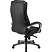 превью Кресло для руководителя Комус Мебель (Easy Chair) 604 чёрное (натуральная кожа с компаньоном, пластик)